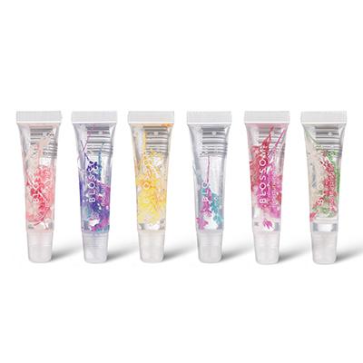 Blossom Tropicali Moisturizing Lip Gloss Tube Bundle - 6 Great Scents including Cherry, Grape, Mango, Raspberry, Strawberry, and Watermelon