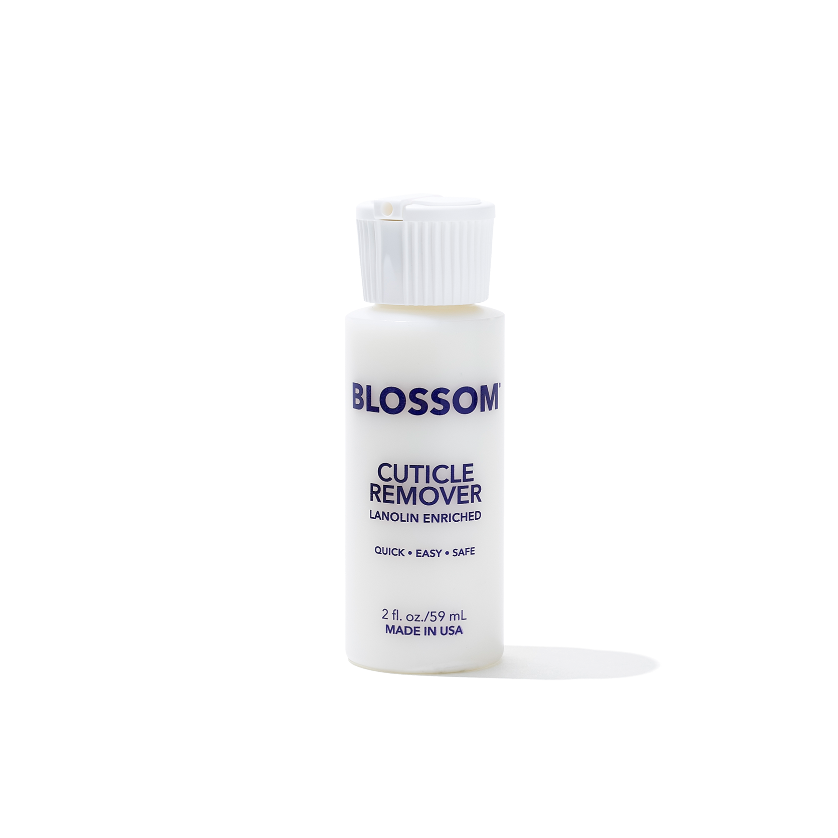 Blossom Cuticle Remover - lanolin enriched 2 fl. oz/59ml made in USA