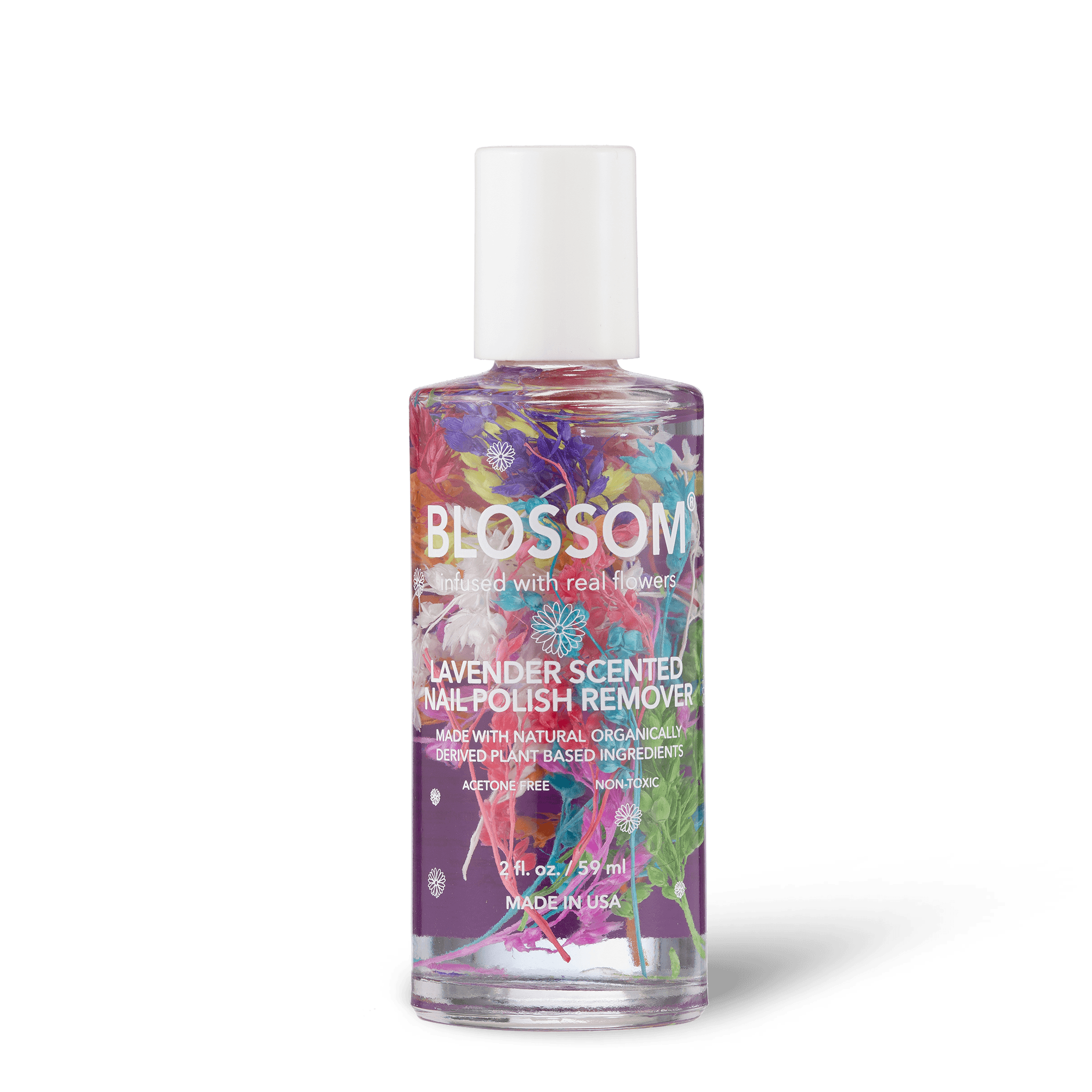 Blossom lavender scented nail polish remover