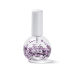 Blossom high shine top coat with purple flowers